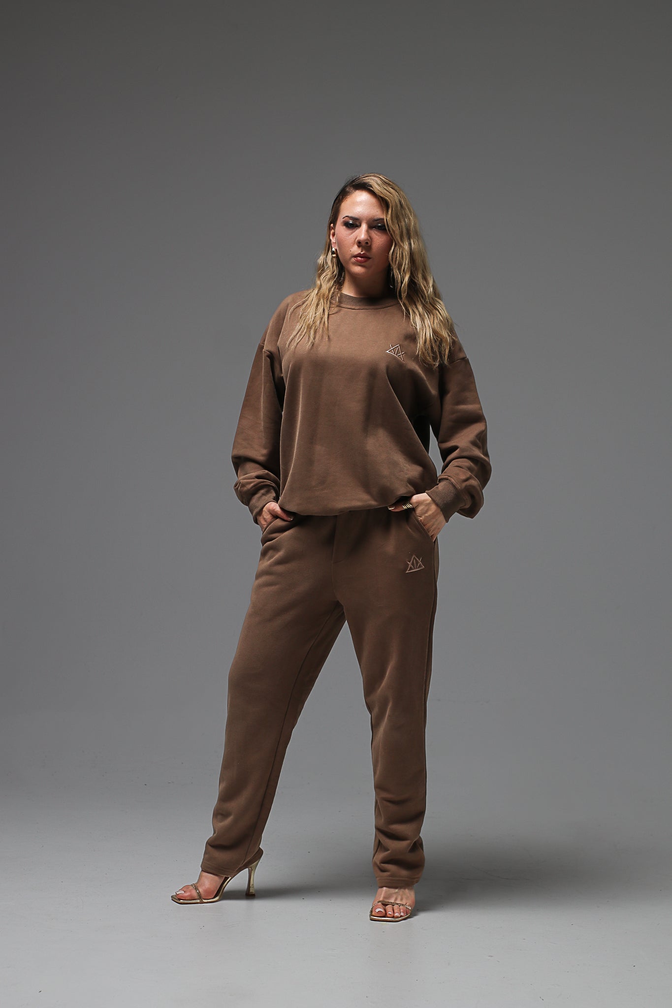Pantalon jogging marron