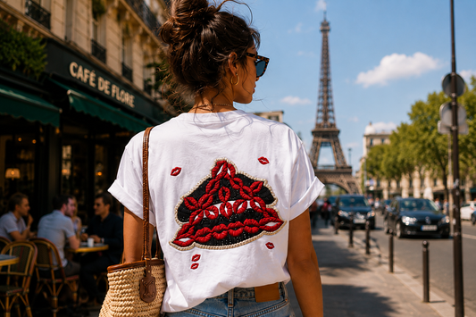 T-Shirt blanc Oneniners Lips édition limitée