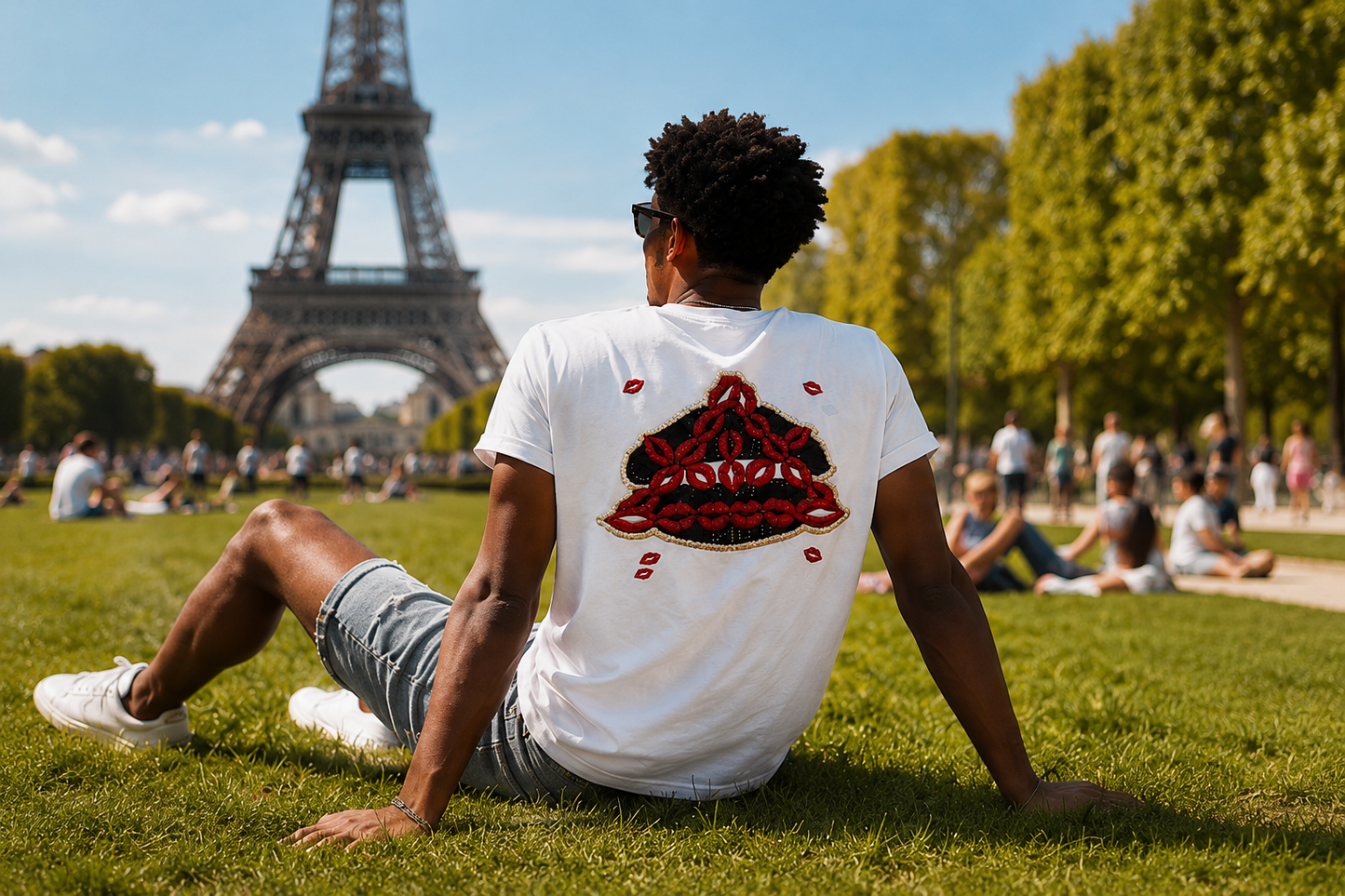 T-Shirt blanc Oneniners Lips édition limitée