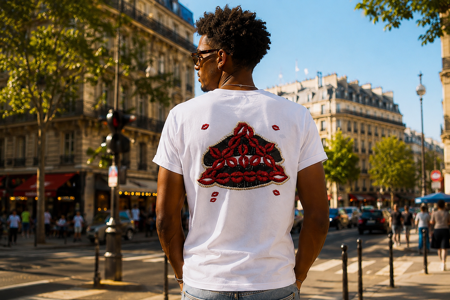 T-Shirt blanc Oneniners Lips édition limitée
