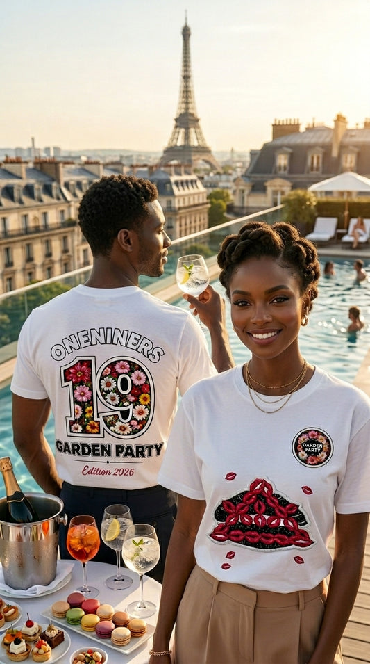T-SHIRT ONENINERS x GARDEN PARTY Blanc édition limitée 2026