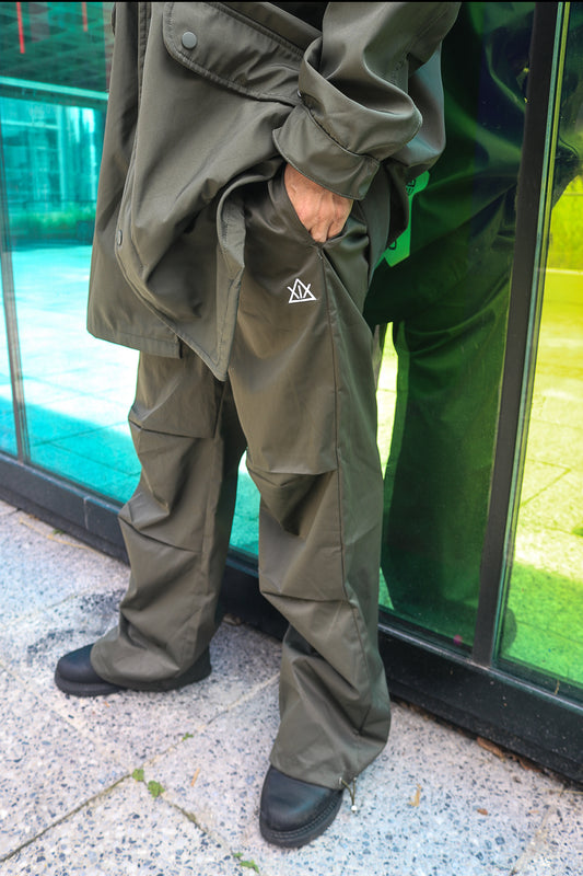 Pantalon parachute Kaki