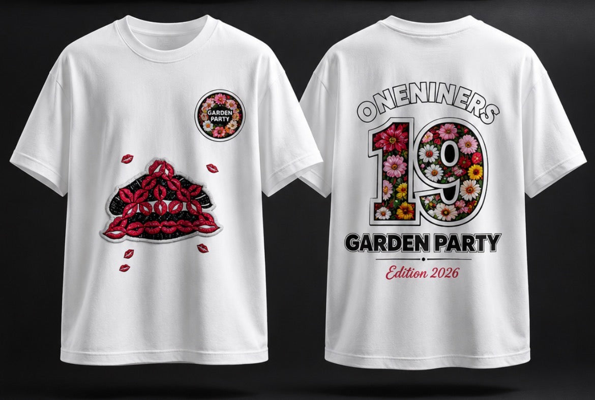 T-SHIRT ONENINERS x GARDEN PARTY Blanc édition limitée 2026